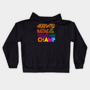 Undefeated Massive Dump Division Toilet Clogging Champ Kids Hoodie